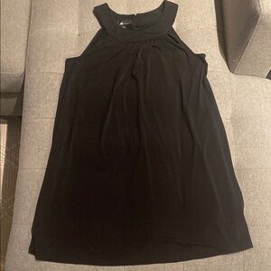 AB Studio Black Halter Sheath Mini Dress